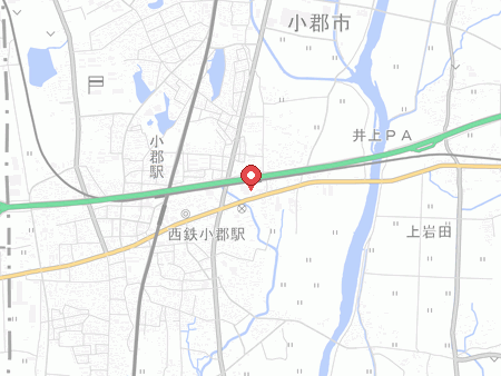 小郡市体育館の地図