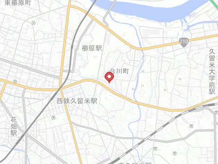 スポガ久留米の地図