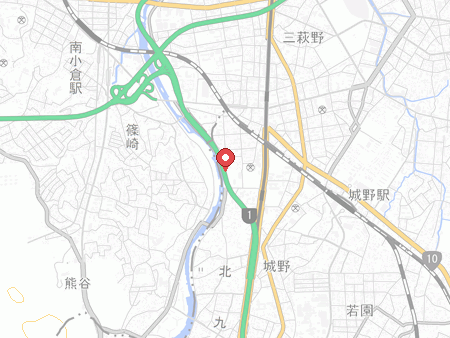 城野体育館の地図