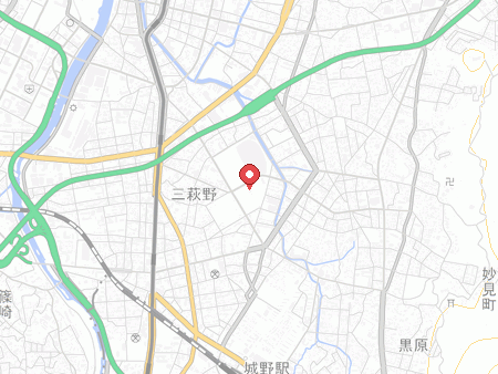 三萩野体育館の地図