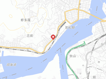 若松体育館の地図