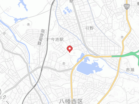 的場池体育館の地図