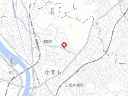 中間市体育文化センターの地図