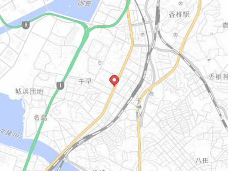 スポガ香椎の地図