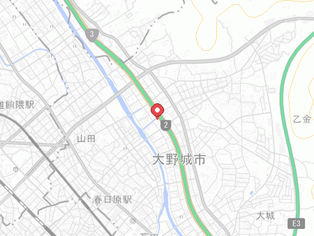 ラウンドワン 大野城店の地図