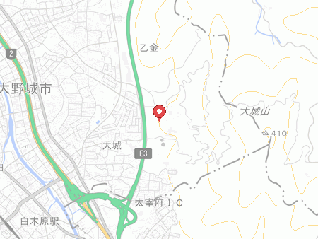 大野城市総合体育館の地図