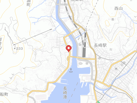 VスポーツベースNAGASAKIの地図