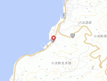 雲仙市小浜体育館の地図