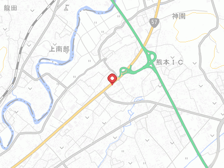 自遊空間 熊本インター店の地図