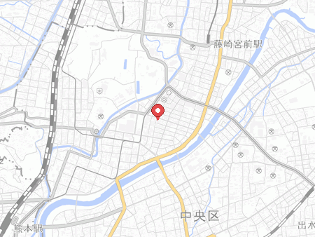 自遊空間 熊本銀座通り店の地図