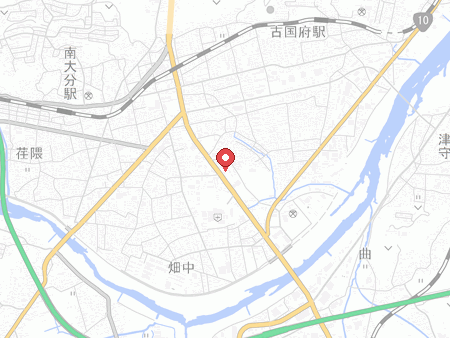 南大分体育館の地図