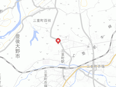 豊後大野市大原総合体育館フレッシュランドみえの地図