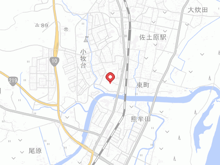 T3みやざき卓球場の地図