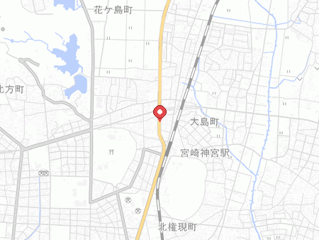 コミックバスター宮崎店の地図