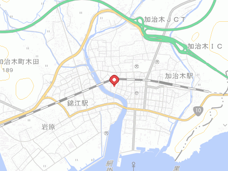 加治木体育館の地図