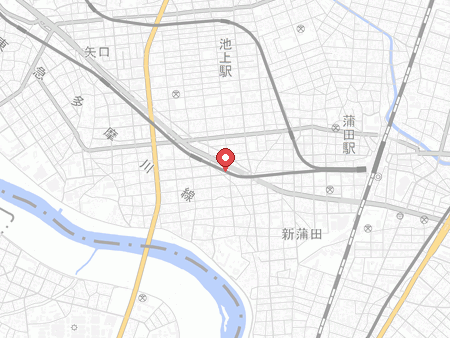 蒲田卓球センターの地図