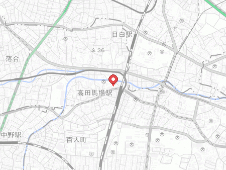山手卓球場の地図