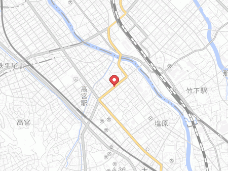 平松卓球場の地図
