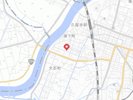 久留米TTCの地図