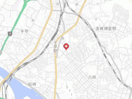 かしい卓球センターの地図