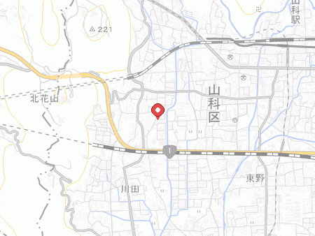 登美屋卓球会館の地図