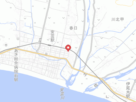 安芸市体育館の地図