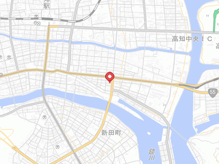 ラウンドワン高知店の地図