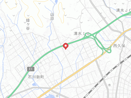 清水卓球堂の地図