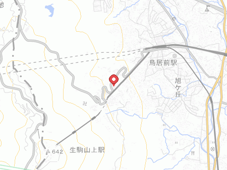 生駒市民体育館の地図