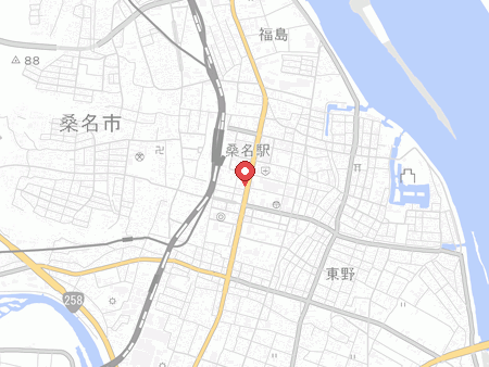 服部スポーツ 桑名店の地図