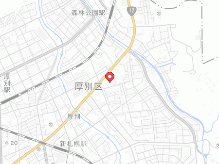 スポーツデポ 厚別東店の地図