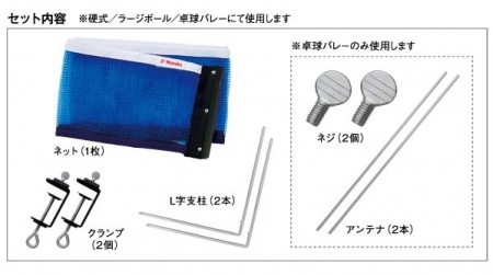 3WAYサポート＆ネットセット（ブルー）