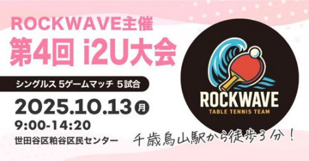 ROCKWAVE主催　第4回　i2U 大会！ シングルス　5ゲームマッチ　5試合