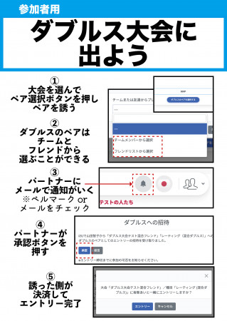 第４回Reposダブルスマッチ(要項必読)   sponsor by ティラミッシモ