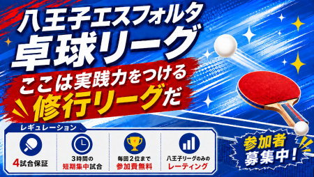 八王子エスフォルタ卓球リーグ