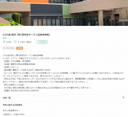 第1回埼玉オープン混成団体戦