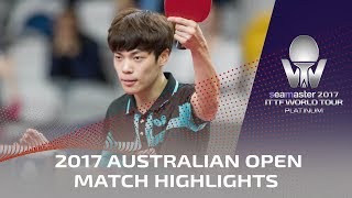 【動画】水谷隼 VS CHO Seungmin シーマスター2017 プラチナ、オーストラリアオープン 準々決勝