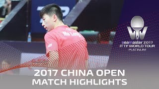 【動画】馬龍 VS 田添健汰 シーマスター2017 プラチナ、中国オープン ベスト32