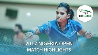 【動画】PERGEL Szandra VS TENNISON Reeth 2017 ITTFチャレンジ、ナイジェリアオープン ベスト16
