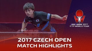 【動画】田添健汰 VS BARABANOV Kiryl 2017シマスター2017 チェコオープン
