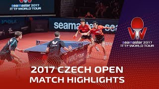 【動画】パトリック・フランチスカ・グロート・ジョナサン VS 上田仁・吉村真晴 2017シマスター2017 チェコオープン 決勝