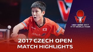 【動画】張本智和 VS ティモ・ボル 2017シマスター2017 チェコオープン 決勝