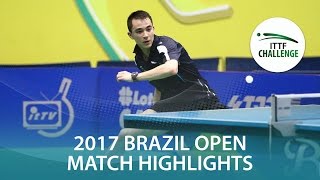 【動画】ANTHONY Amalraj VS カルデラノ シーマスター2017 ITTFチャレンジ、シーマスターブラジルオープン 決勝