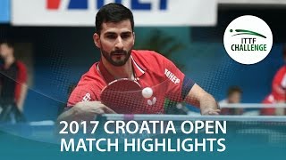 【動画】ガシナ VS PLETEA Cristian 2017 ITTFチャレンジ、ザグレブオープン ベスト64