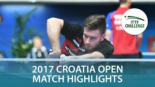 【動画】FLORAS Robert VS MUTTI Matteo 2017 ITTFチャレンジ、ザグレブオープン