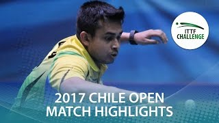 【動画】FLORITZ Philipp VS GHOSH Soumyajit シーマスター2017 ITTFチャレンジ、シーマスターチリオープン 準決勝