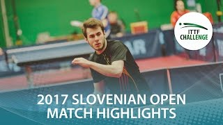 【動画】アダム・シューディー VS CNUDDE Florian 2017 ITTFチャレンジ、スロベニアオープン
