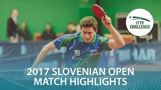 【動画】SEYFRIED Joe VS PAULIN Erik 2017 ITTFチャレンジ、スロベニアオープン