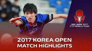 【動画】ティモ・ボル VS 吉村真晴 シーマスター2017 韓国オープン 準決勝