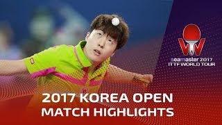 【動画】パトリック・フランチスカ VS LIM Jonghoon シーマスター2017 韓国オープン 準決勝